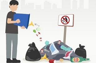 Mức xử phạt hành vi đổ rác bừa bãi 