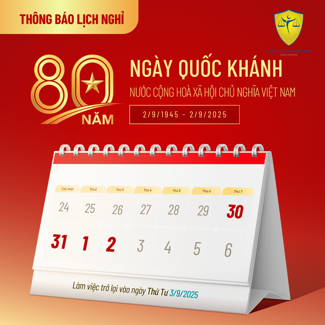 Thông báo Lịch nghỉ lễ Quốc Khánh 2025