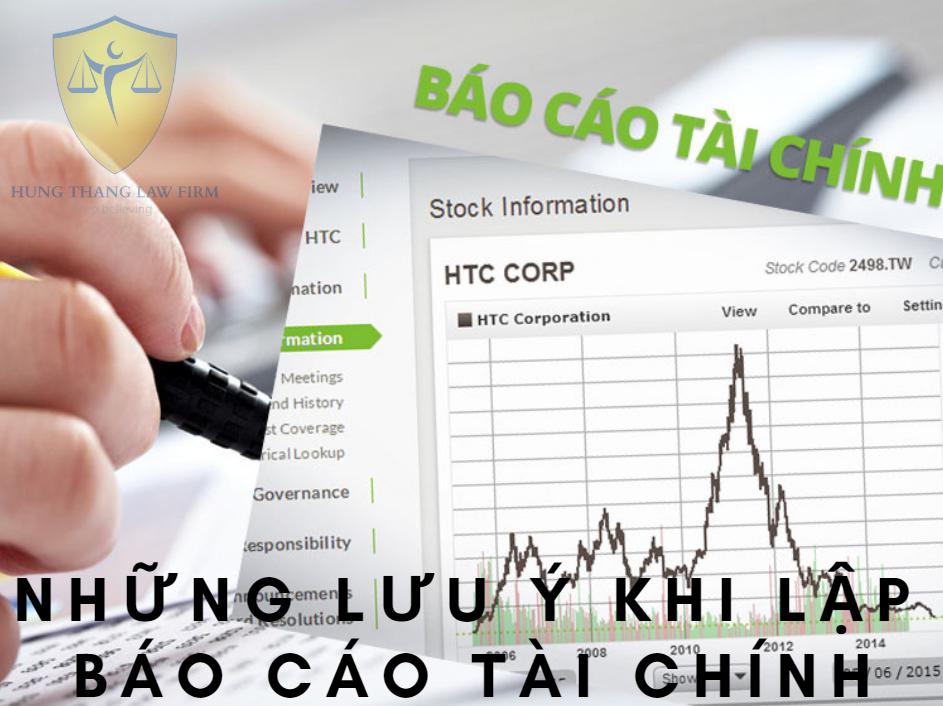 Các lưu ý khi lập báo cáo tài chính cho doanh nghiệp