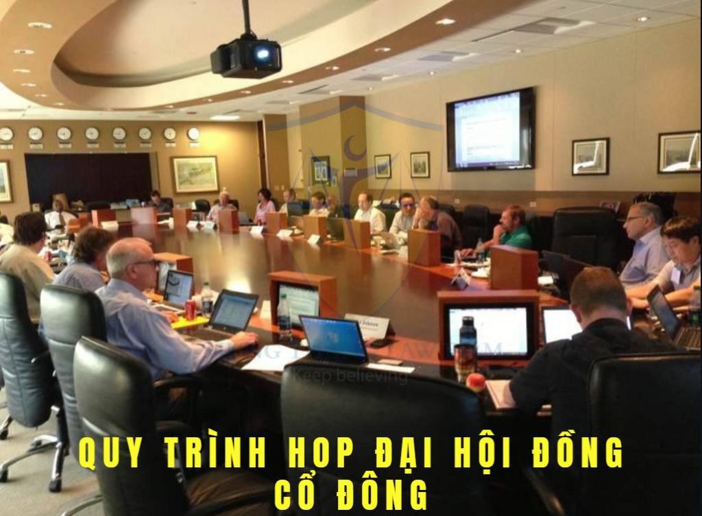 Quy trình tiến hành họp đại hội đồng cổ đông