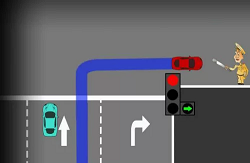 Xử phạt Xe máy dừng đèn đỏ sai làn đường